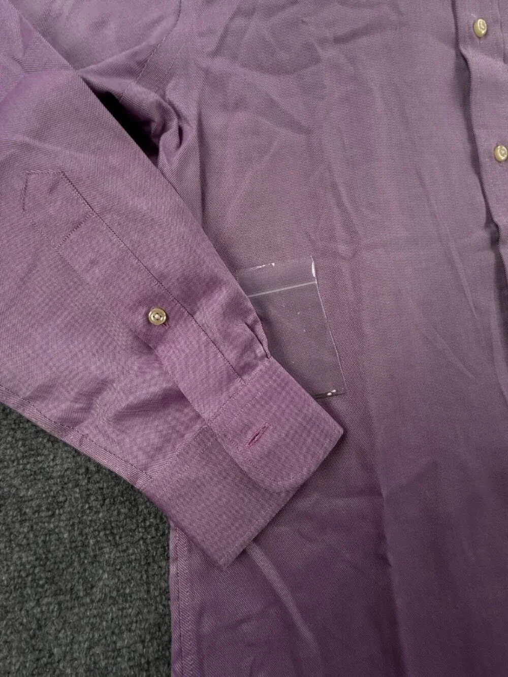 Polo Ralph Lauren Purple Slim Fit Easy Care Button Up Shirt Long Sleeve 16 32/33